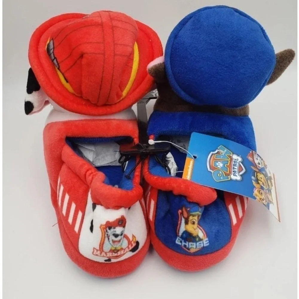 NWT paw patrol slippers 5/6 non‎ slip bottom Nickelodeon